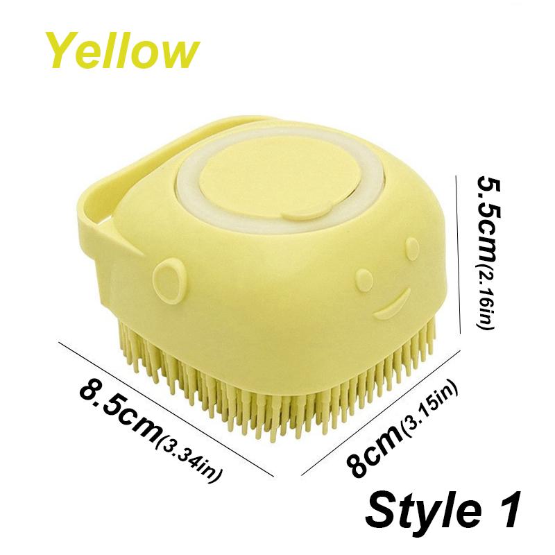 Haustier Hund Silikon Badebürste Reinigungspflege Baby Babybad MassagebürsteHundebürste Shampoo Massagegerät Badebürste Haustierbedarf