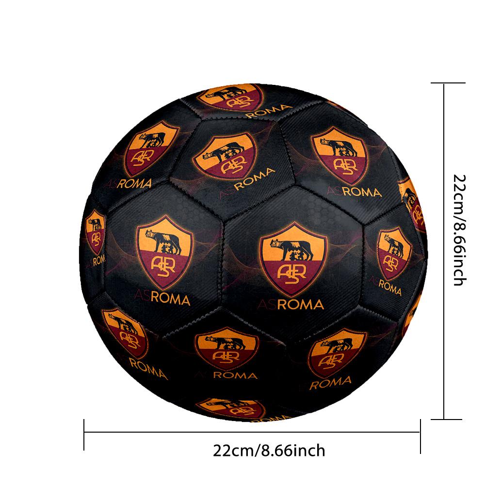 AS Roma Size 5 Football High Elastic Soccer Ball For Outdoor Competition Daily Training Play