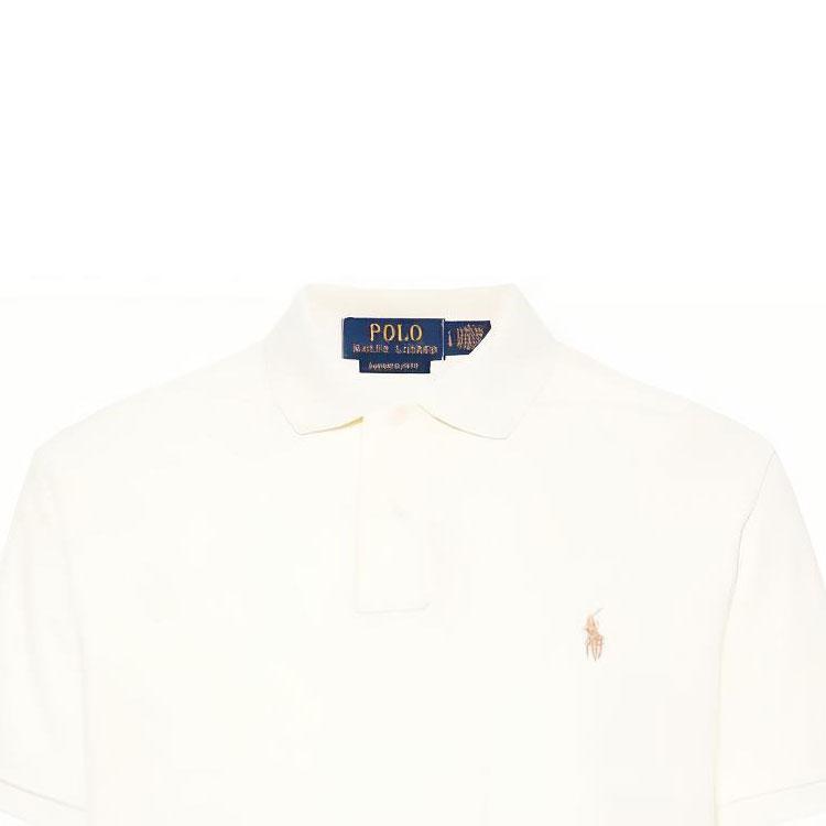 Polo Ralph Lauren Solid Color Polo Shirt Men tops White 710680784-372