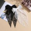 Punk Style Halloween Bat Mesh Bow Mysterious Black Heavy Duty Hair Clip Niche Design High-End Back Of The Head Hair Clip