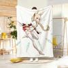 Anime Character N-Nashetania Lui Piena Throw Soft Warm Throw Blanket for Bedroom Living Room Bed Travel Camping Picnic Gift