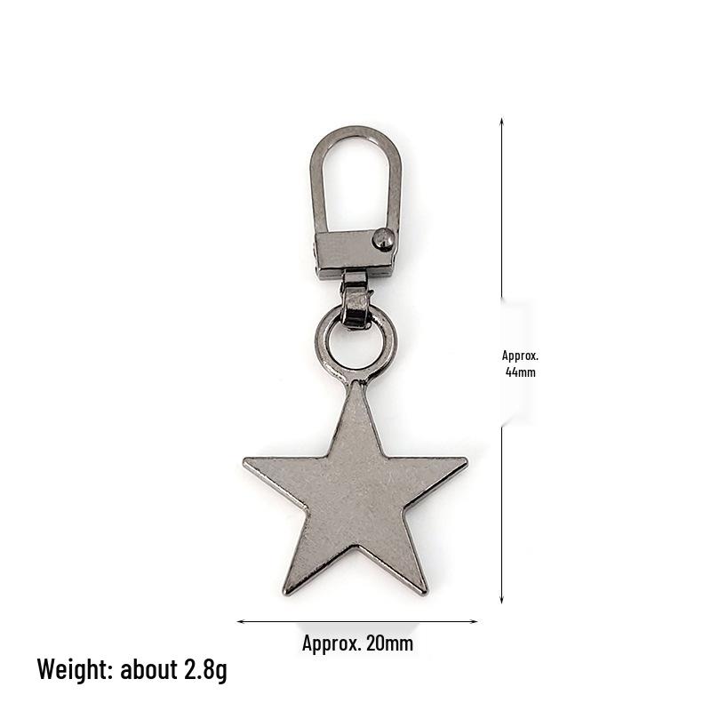 Detachable Metal Zipper Pull Tab Accessory for Bags, Shoes, and Clothes Repair