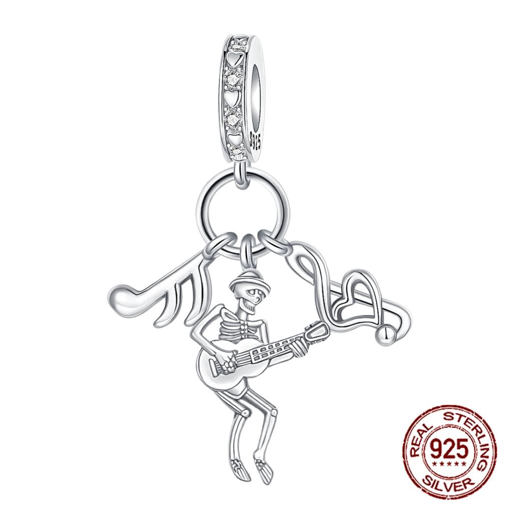 Fit Original Bracelets Zircon Skeleton Angel Celtic Knot Trinity Knot Copper Charms Beads Diy Birthday Jewelry Gift