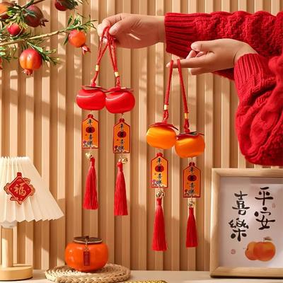 2025 Lunar New Year Lucky Hanging Ornaments Chinese Style Spring Festival Lantern