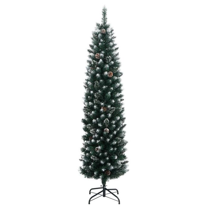 VidaXL Sapin de Noël artificiel mince 300 LED 240 cm 3315782