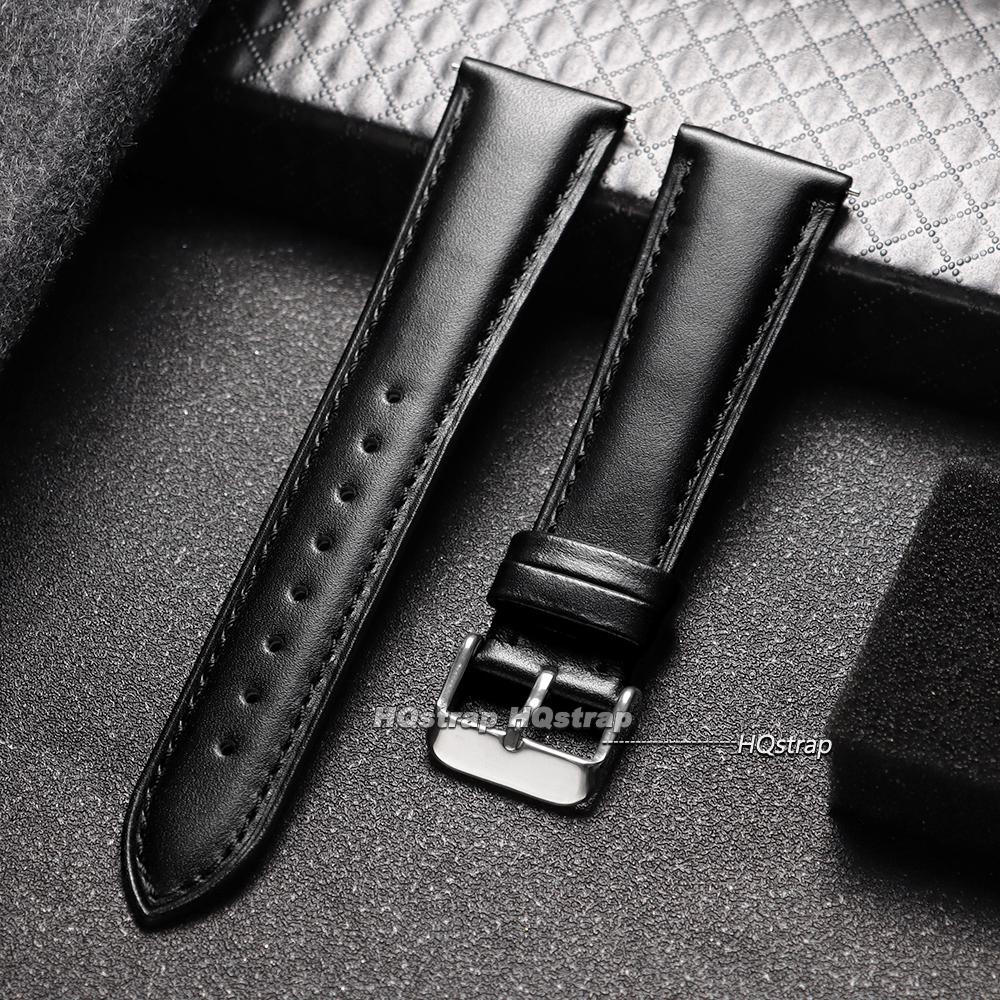 

12mm 14mm 16mm 18mm 20mm 22mm Calfskin Leather Watch Band with Gold Pin Buckle Quick Release Straps Universal Men Women Bracelet 12mm