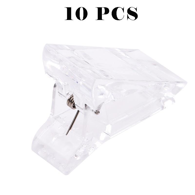 

Зажимы для быстрого наращивания ногтей, расширенный полистроительный гель, маникюрные инструменты, прозрачный зажим для ногтей, зажим для ногтей, зажим для дизайна ногтей 10PCS