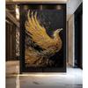 Fox Elephant Eagle Canvas Painting Black Gold Animal Print Poster Luxury Wild Animal Decoration Abstract Modern Gold Home Decor