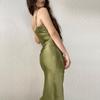 YYFS Women's Fashion Summer Spring Solid Color Print Sleeveless Suspenders High Waist Casual Dresses