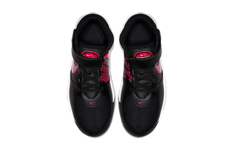 Nike Team Hustle D 9 FlyEase Mid Top Basketball Shoes Black Red BV2952-061