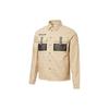 Lapel Casual Zipper Woven Jacket Khaki Men's 532186-12