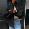 Women's Fashion Casual Solid Color Stand Collar Long Sleeve Cardigan Zipper Knitted Jacket