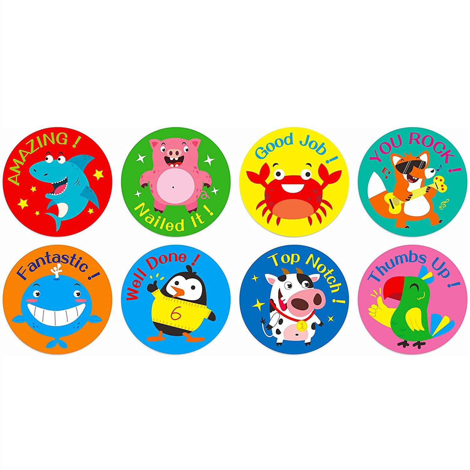 

500 шт. кавайная наклейка с наградой для детей, Русалка Единорог, милый узор, мотивационная наклейка для учителя, принадлежности для скрапбукинга 2.5cm