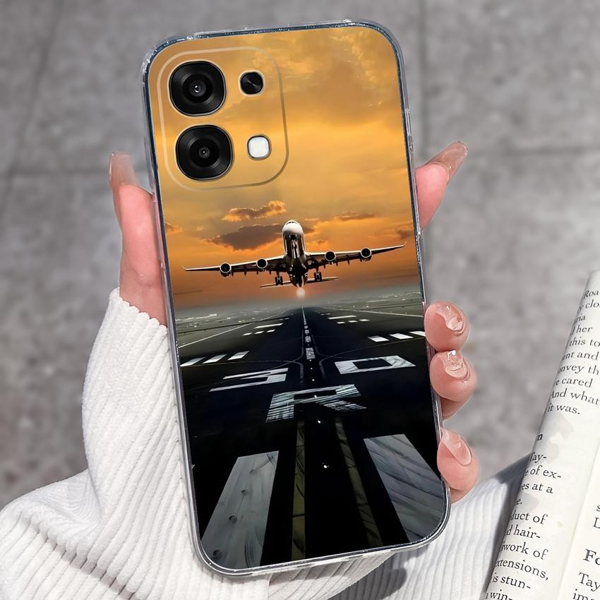 For Oppo A6 Pro A6x A5x K13 Realme 15X C85 V70 V70s CT 7 7T 8 Phone Cases Beautiful Sakura Butterflies Patterns Casing Soft Silicone TPU Clear Housing