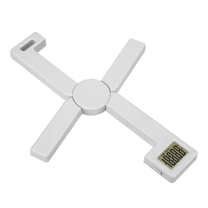 Kompakte faltbare digitale Küchenwaage, genaue faltbare tragbare Waage, gut ablesbares LCD-Display