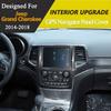 Center Console Navigation Panel Decoration Cover Trim for Jeep Grand Cherokee 2014 2015-2018 Carbon Fiber Interior Accessories
