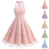 Women's Fashion Color  Sleeveless Dress