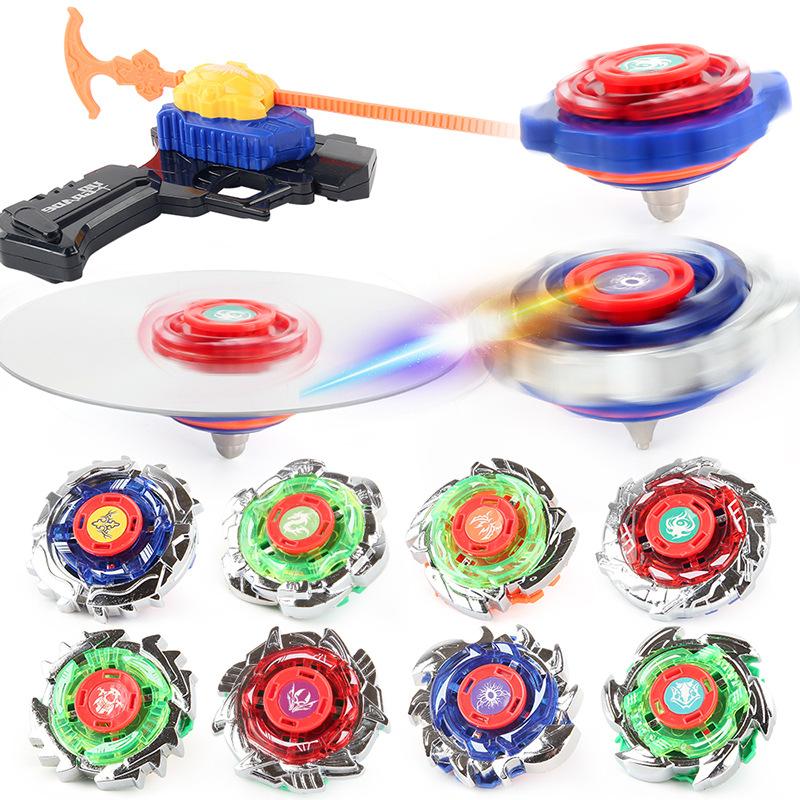 Traditional Casual Boy Toy Alloy Battle Gyro Gun Set Attack Gyro Can Be Used With Cd Disc Launcher