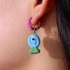 Lip Enamel Fish Earrings Jewelry Accessories Hoop Earrings Temperament Charms Ear Buckle  Lady