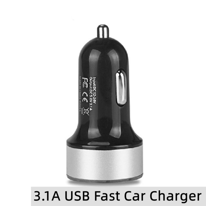 

QC3.0 + 2.4A Автомобильное зарядное устройство с двумя USB-портами, ЖК-дисплей, 12-24 В, прикуриватель, быстрое зарядное устройство, обновленный автоматический USB-адаптер
