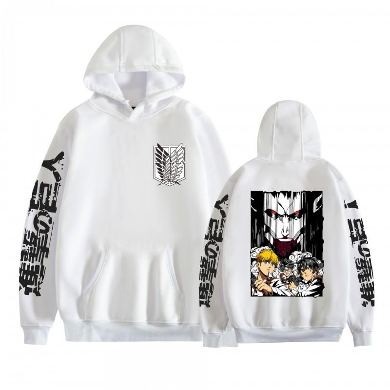 Attack On Titan Anime Hoodie Loose Fit Teens Adults Long Sleeve