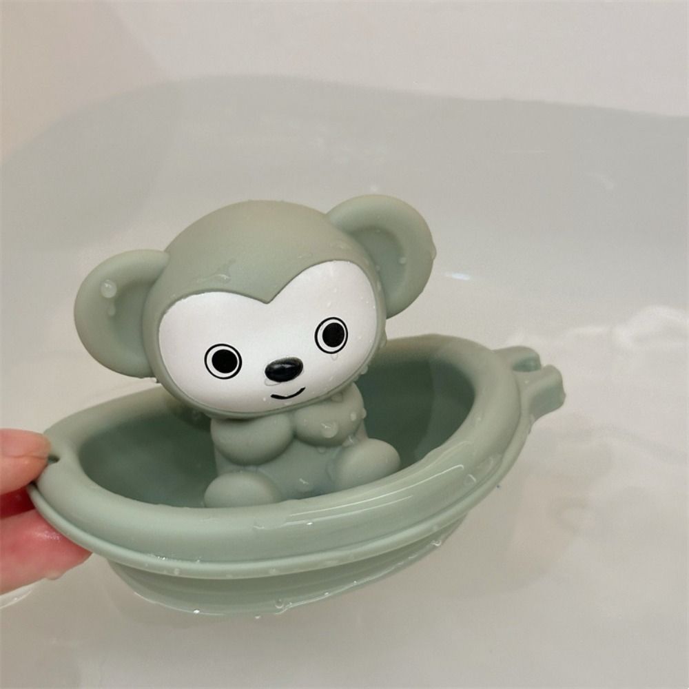Folding Tower Floating Shower Toy Finger Puppet Stacking Boat Toys Baby Bath Toys  Beach Bathtub