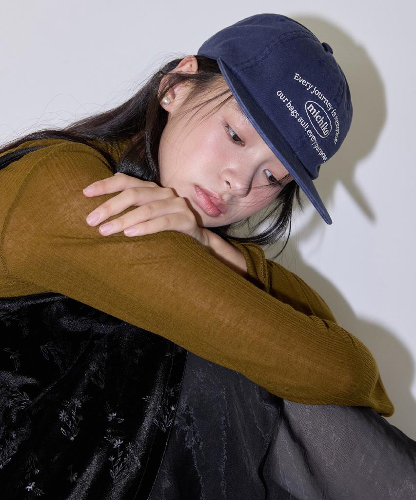 Michikoleondeonkosino Washed Cotton Camp Cap Navy