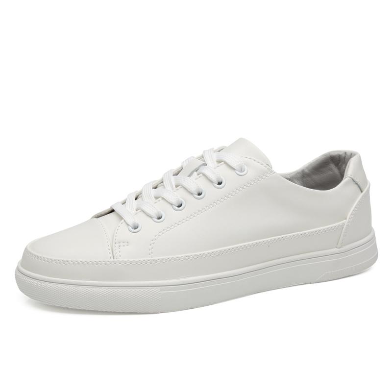 

Fashion Casual men s board shoes Fashionable and versatile design style outdoor leisure street Walking Black and White Office shoes New 44 белый