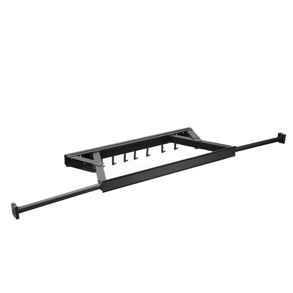 Wall Mounted Clothes Drying Rack Aluminum Retractable Folding Clothes Hanger Rack with Adhesive for Laundry Balcony Bathroom