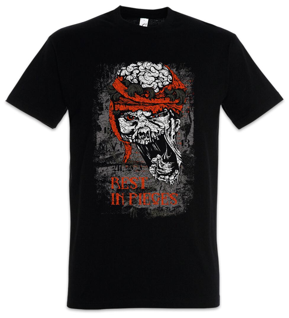

Rest In Pieces T-Shirt Mens Womens Tees Top Zombie Zombies Cemetery City of The Dead Graveyard Reaper 3XL