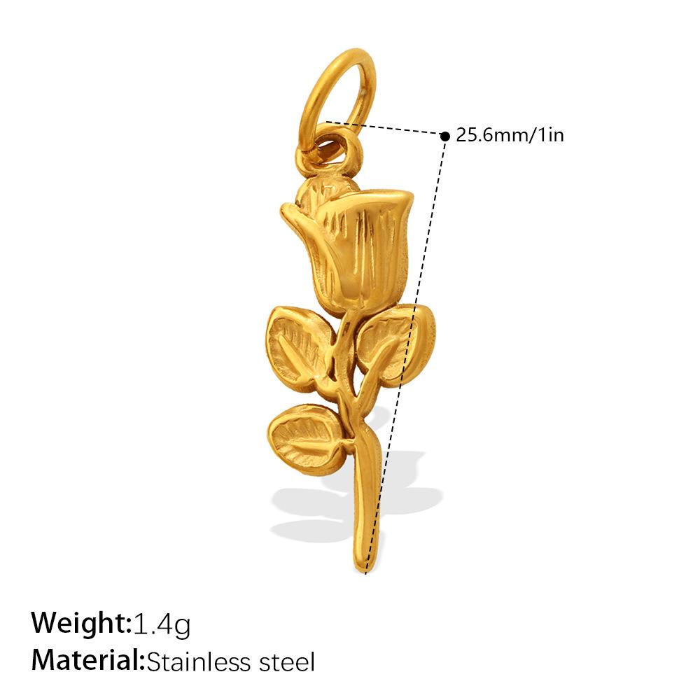 Small Fresh Flower Pendant Collection Exquisite Small Rose Sunflower Shape Bracelet Necklace Pendant