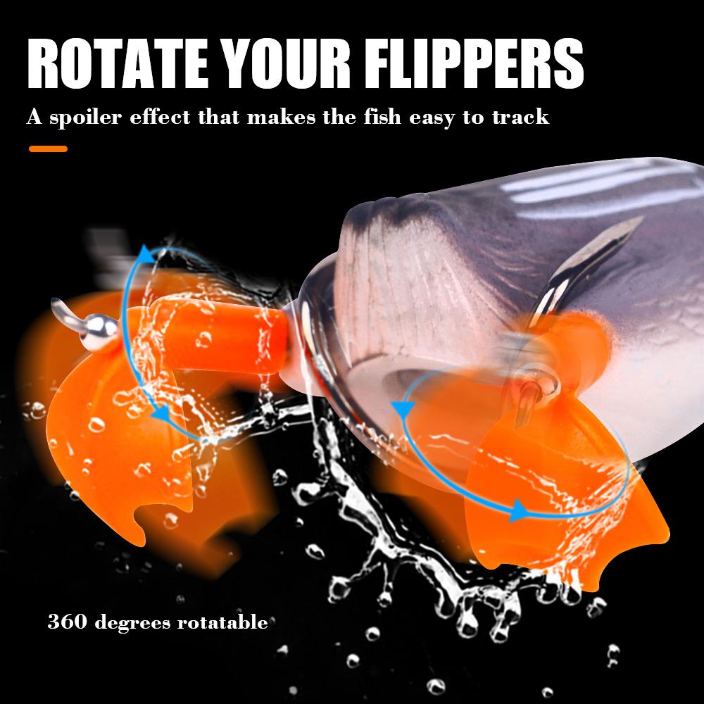 1PCS/Floating Duck Fishing Lure Ducking Fishing Frog Lure Artificial Bait Duckling 3D Eyes Fishing Baits Bass Carp Pike Fishing