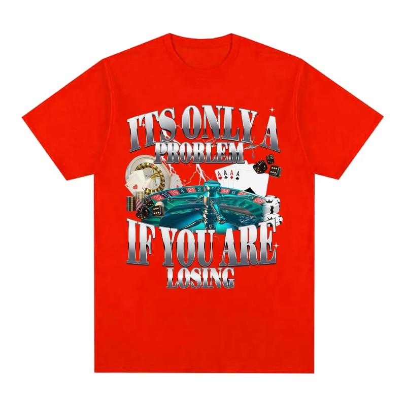 T-shirt Men's and Women's Clothing Retro Cotton Short Sleeved T-shirt Top
