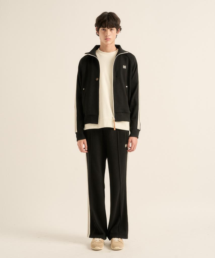 Satur Lawton All Day Track Zip-Up Jacket Caviar Black