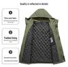 Men's Plus Size Loose Cotton Windbreaker Jacket for Autumn and Winter - Outdoor Special Body Cotton-Padded Jacket