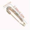 2pcs Fashionable delicate clothes button pin corsage, made of synthetic Zirconia and alloy. It is the waist circumference of the pants that is revised