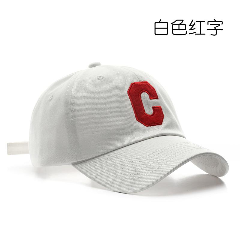 Korean Version of Fashion Trendy Retro Big C Letter Embroidered Cap Outdoor Women's Sun Protection Visor Men's Casual Baseball Cap