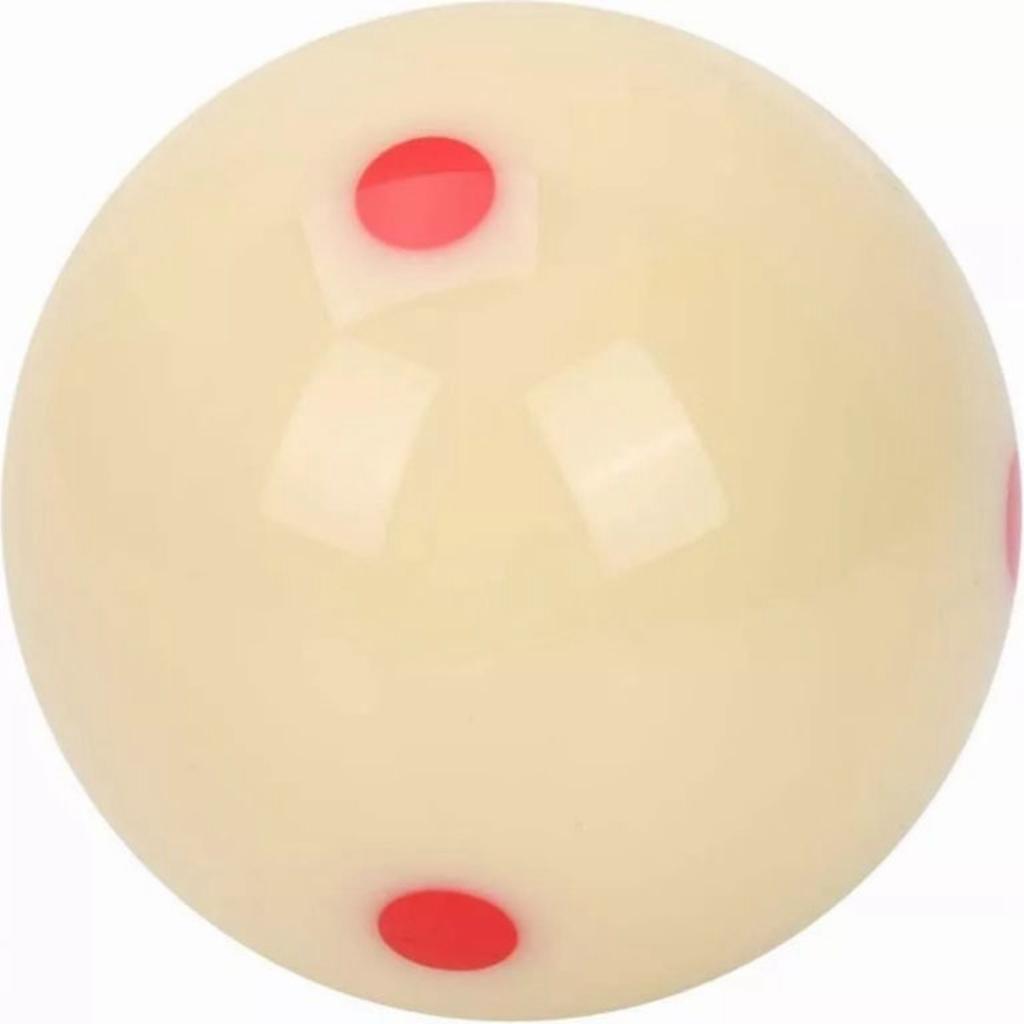 Cue Ball Resin Large Size Pool Training Cue Ball Replacement for Billiard Pool Table Accessories Red Dot