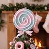 Colorful Icing Design Candy Christmas Tree Topper Festival Party Scene Decoration  New Year