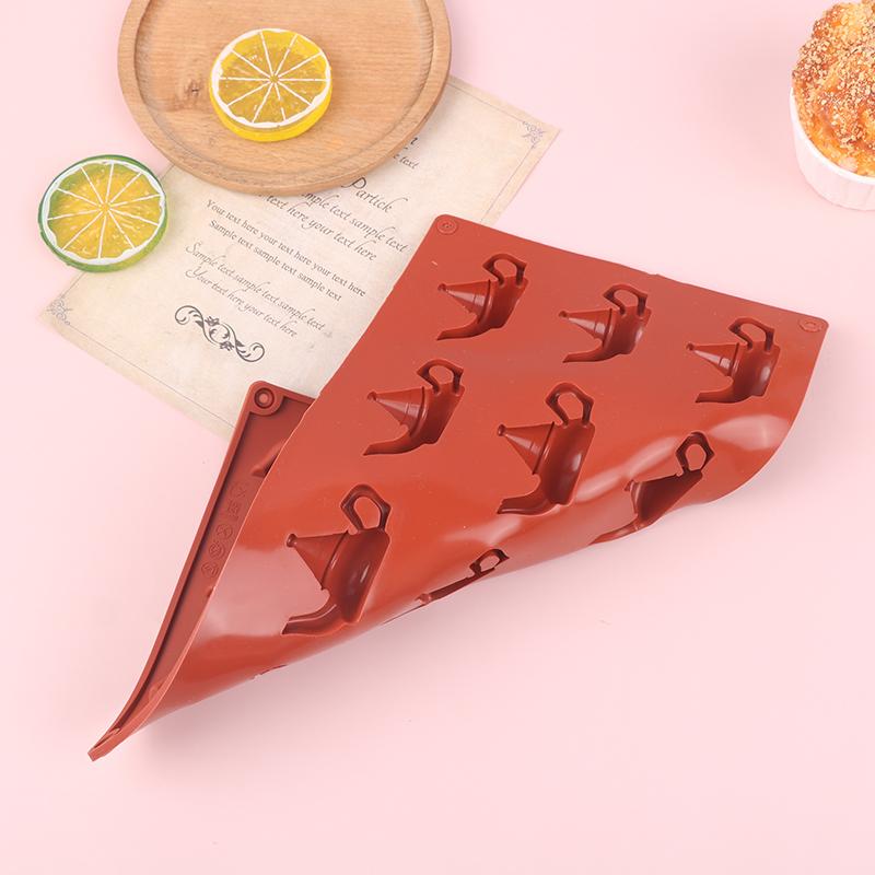 

1Pc 12 Hole Cute Teapot Shape Mousse Cake Silicone Mold Ice Cream Dessert Mold