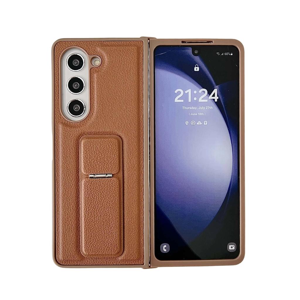 PU Leather Phone Case for Samsung Galaxy Z Fold with Kickstand Protective Cover Compatible with Multiple Models Fold 7 6 5 4 3