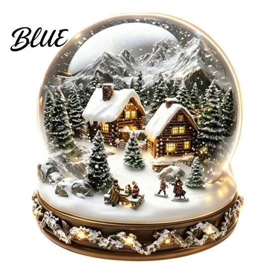Caurspīdīgs Ziemas Igloo Rotājums Ziemassvētku Kristāla