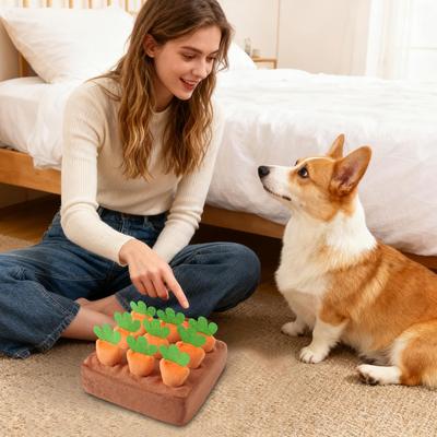 Snuffle Mat Interactive Feeding Games With Carrots Puppy Snuffle Mat For Mental Exercise Boredom Reduction Crate Training Alone