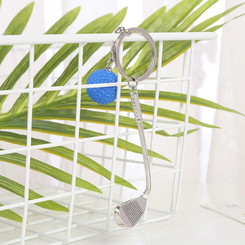 1PC Golf Ball for Kids Gifts Key Ring for Sport Lovers Key Holder Mini Metal Keychain Key Chain