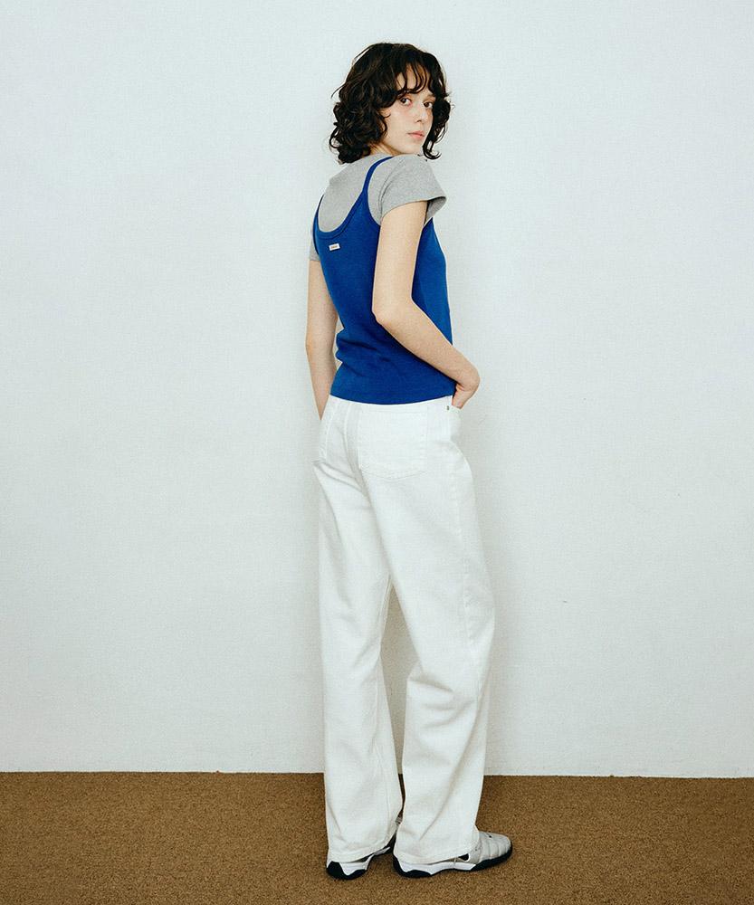 AAU Classic Cotton Denim Pants_Off-White