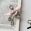 Chic Heart Keyring Unique Decoration Bowknot Keychain Ornament Phone Accessory