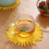 Silikon-Topfuntersetzer Topfmatte Sonnenblume Pfanne Topfhalter Hitzebeständig Rutschfest Heißes Geschirr Untersetzer für Küche Esstisch Arbeitsplatte