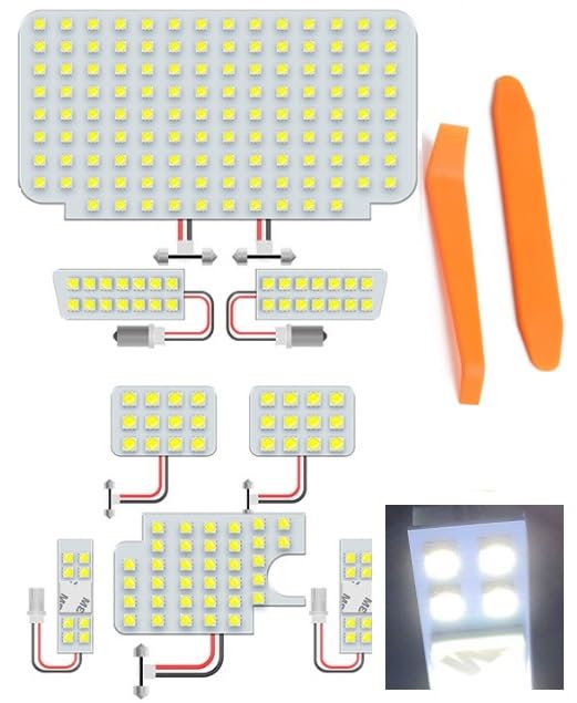 

LUVUAHEAD Светодиодная лампа салона для Hiace 200 серии, белый свет, в комплекте инструмент, простая установка, лампа салона