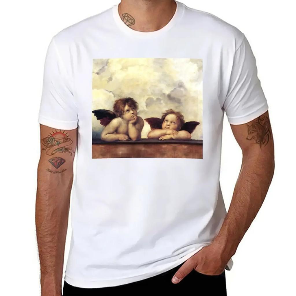 RENAISSANCE ANGELS Winged Cherubs T-Shirt aesthetic clothes vintage clothes Short sleeve tee mens graphic t-shirts funny