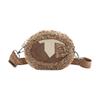 Champion Furry Series Cute Big C-Logo Color Block Trendy Versatile Fabric Mini Shoulder Bag Round Crossbody Bag Unisex Bags U3DACPU22